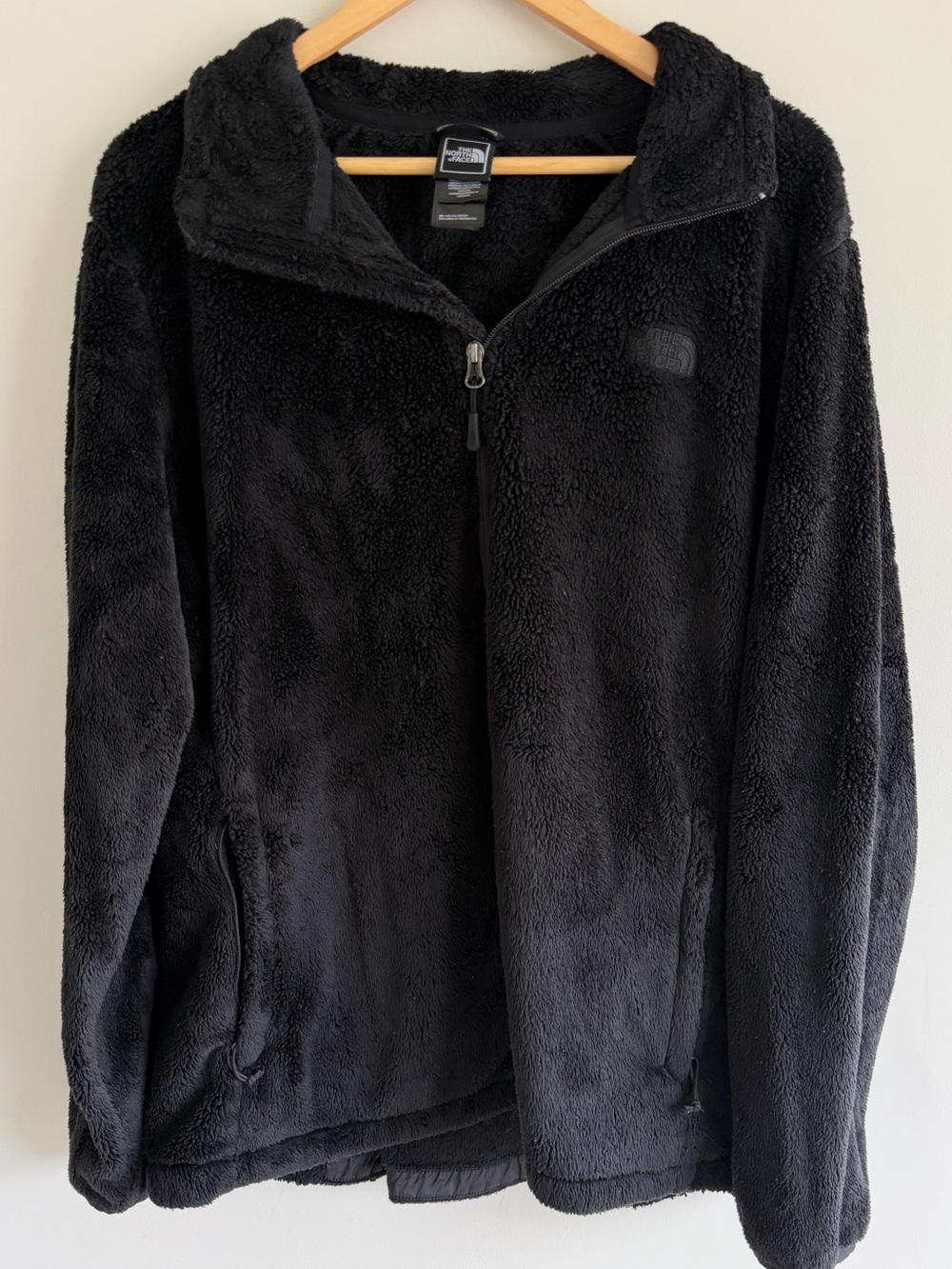 The North Face Osito 2 Fleece Jacket Womens XXXL 3XL Black Full Zip